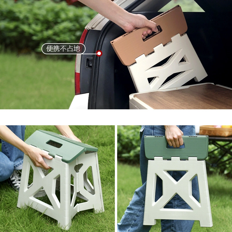 Portable Plastic Folding Stool Outdoor Camping Convenient Children Home Chairs Wholesale